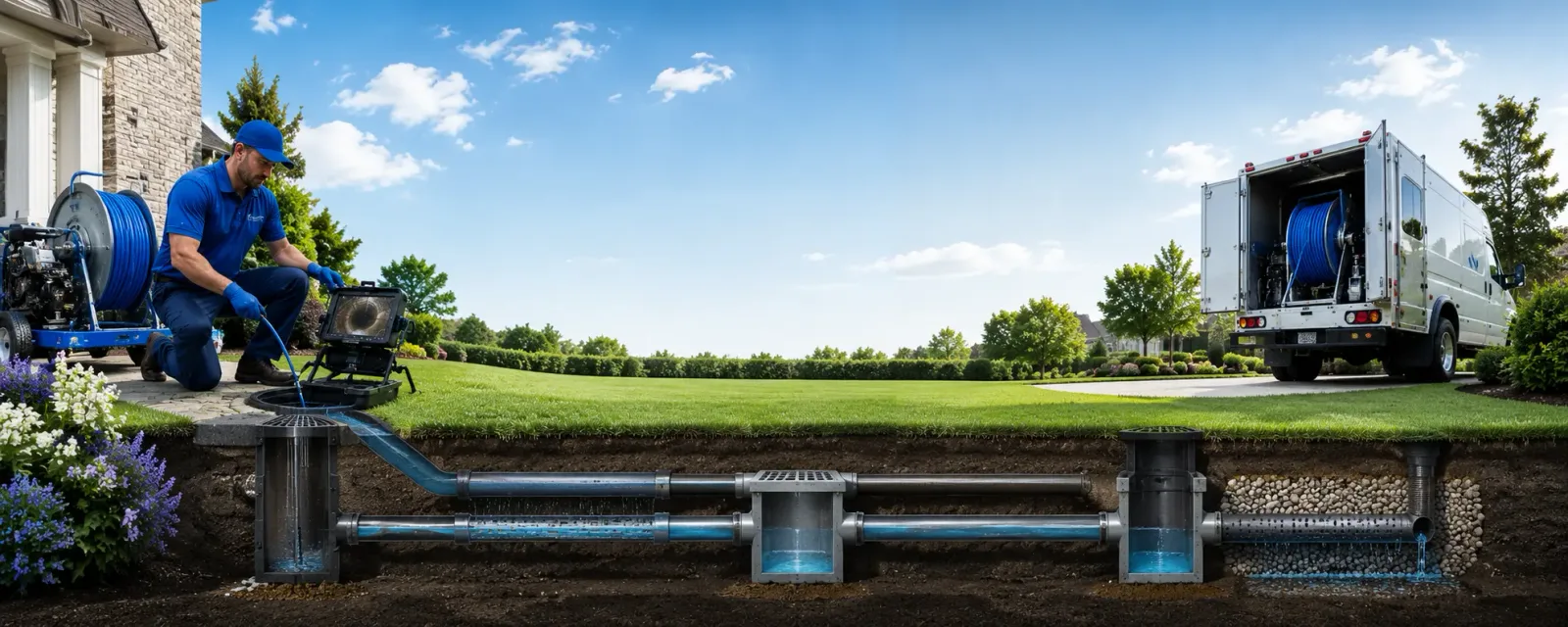 Outdoor drain cleaning information for Mapleton, IL